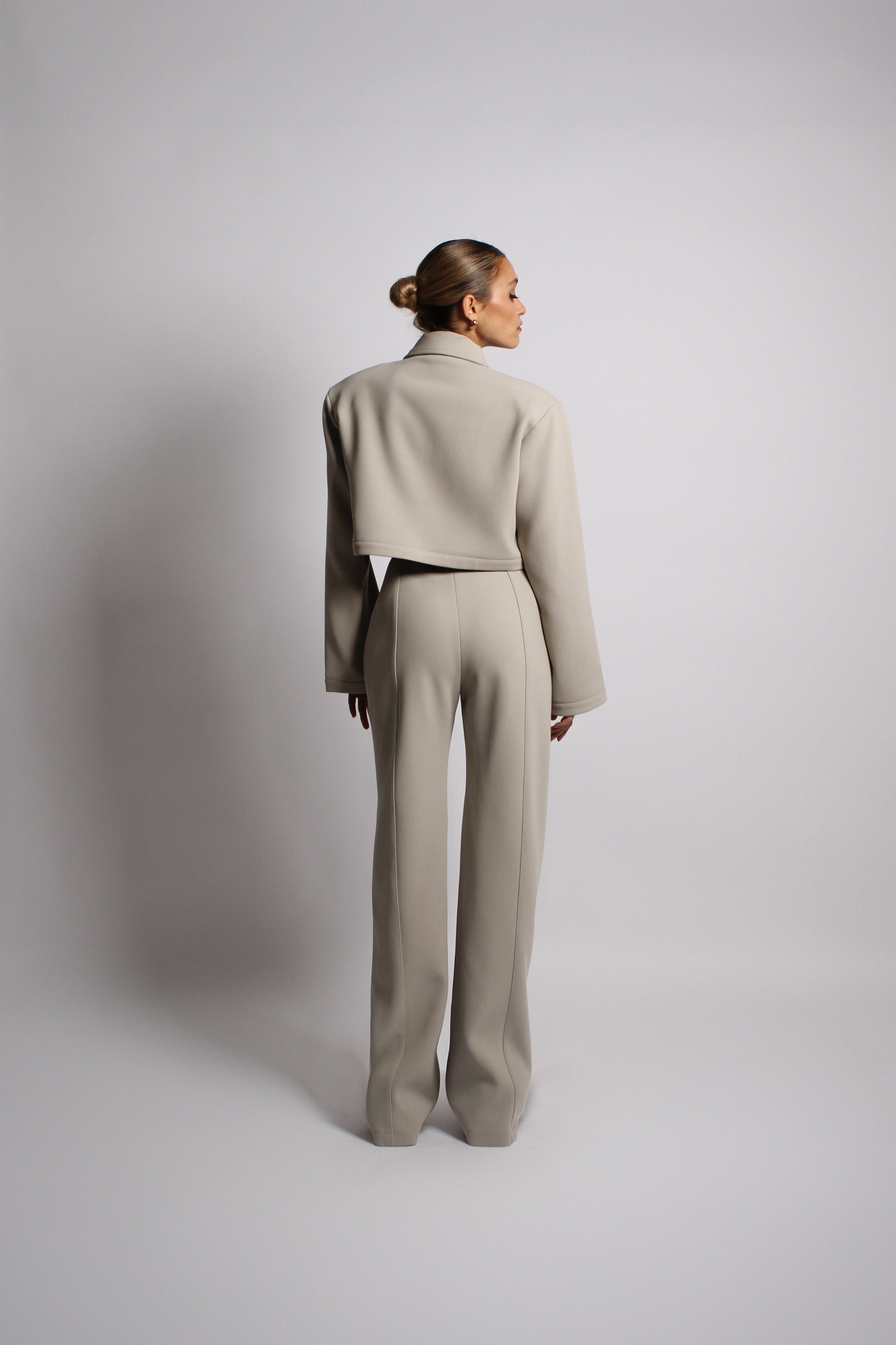 Beige Tailored Pants